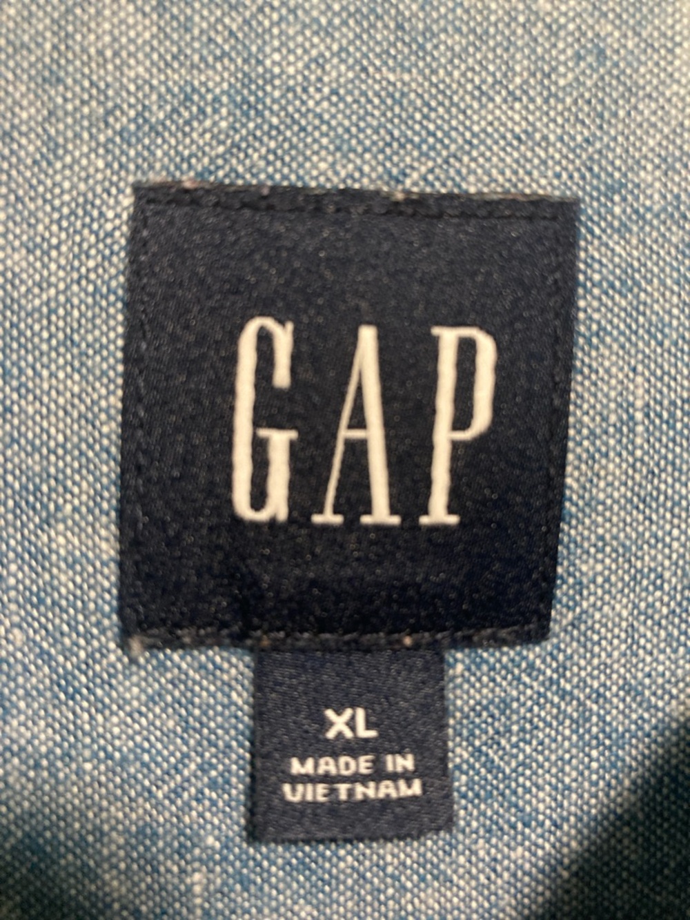 GAP Women’s Light Blue Chambray linen blend Shirt - Picture 2 of 6